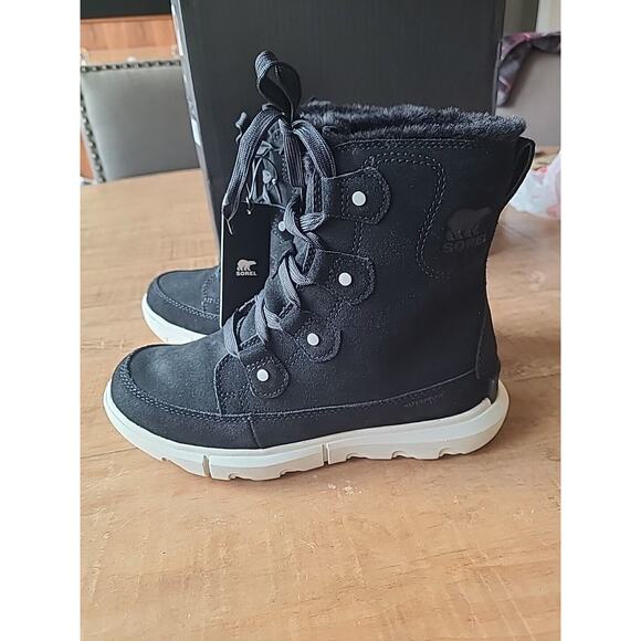 Sorel Womens 6 Explorer Next Joan Boot Waterproof Insulated Leather Black - Picture 4 of 9